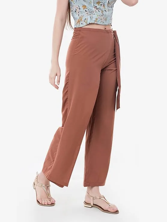 Rust Regular Fit Trousers