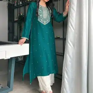 Silk A-Line Kurta