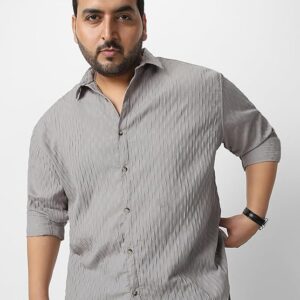 Men's Regular Cotton Shirt: Everyday Essential Plus size Shirt