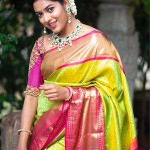 Kalamkari pattu saree