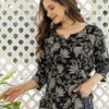 Floral Printed Rayon Kurti