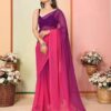 Georgette Printed Readymade Saree