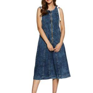A-Line Denim Dress