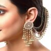Long Chain Jhumki Earrings